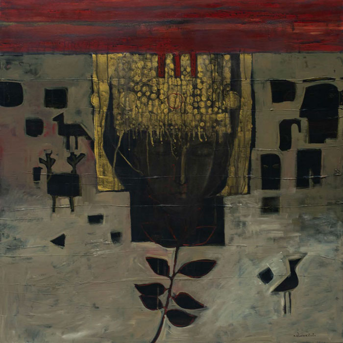 محمد نوریان نمایشگاه نقاشی غروب دلدادگان گالری نگر