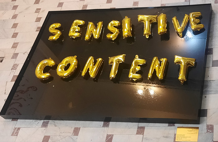 مونا رهنما هلالی چیدمان حاوی محتوای حساس