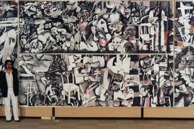 هنرمندان عراق هنر مدرن عراق اثر العزاوی کشتار صبرا و شتیلا